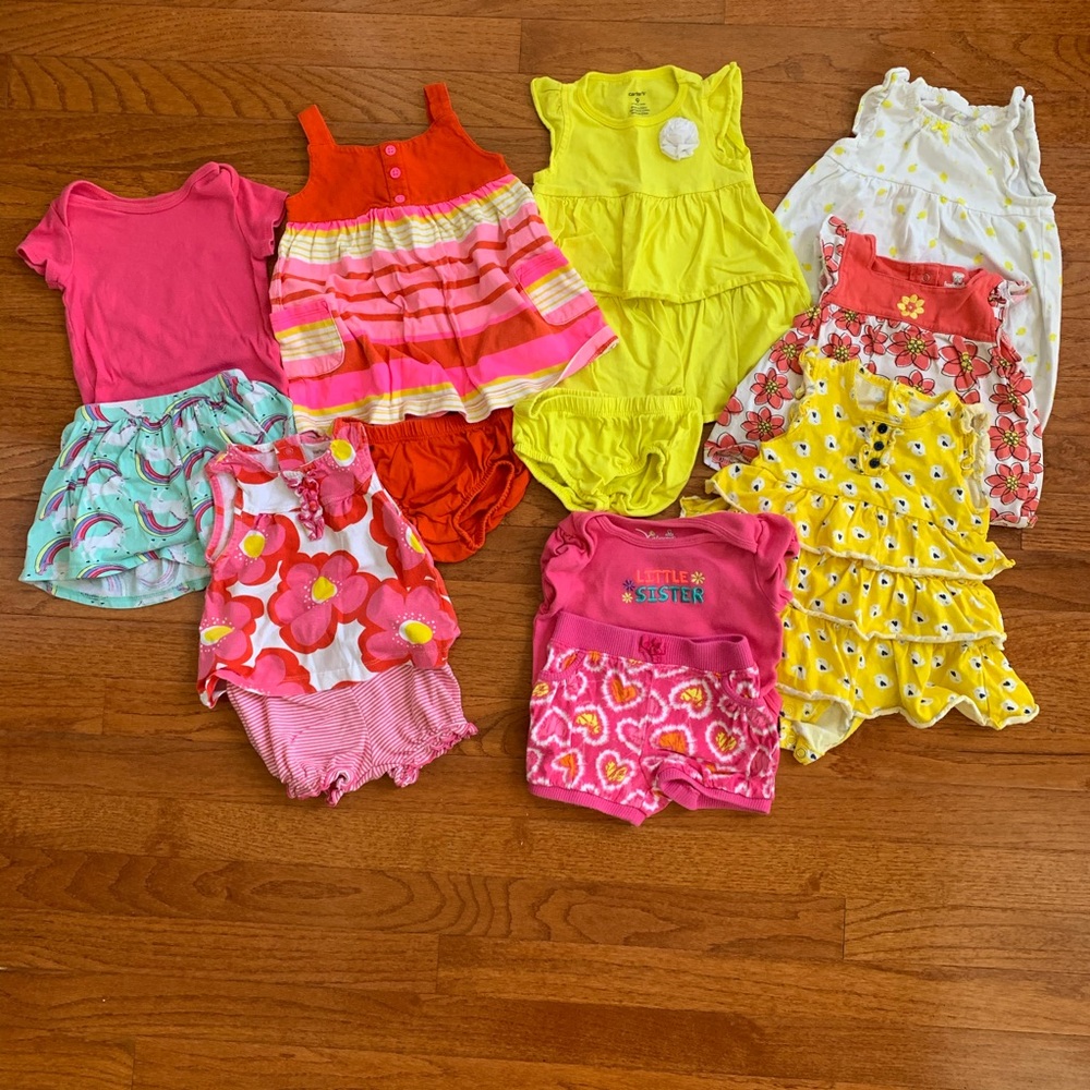 Summer baby girl bundle 9 months